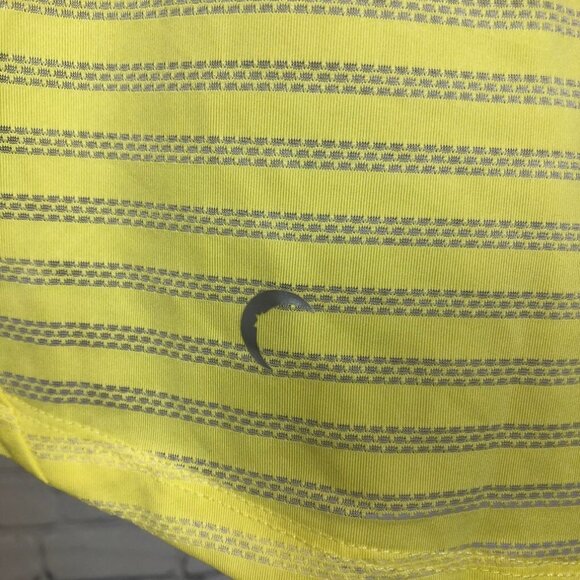 Zyia Nimbus Split Back Tank Size M Yellow Stripe - Picture 4 of 6